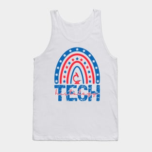 Patriotic Histology Tech Funny Histology Technician 4th Of July Apparel Tank Top